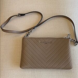 Karl Lagerfeld Taupe Crossbody Bag